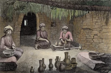 Interno di una bottega di ceramisti, da Volume II Arti e Mestieri di 